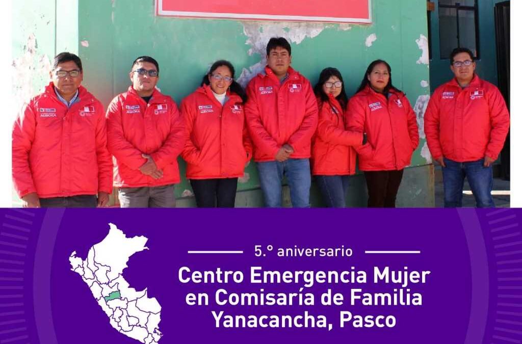 5to Aniversario del CEM en Comisaría de Familia Yanacancha Pasco